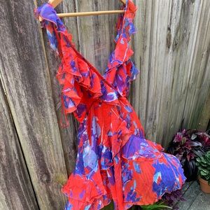 SOLD❗️ Red Floral Dress